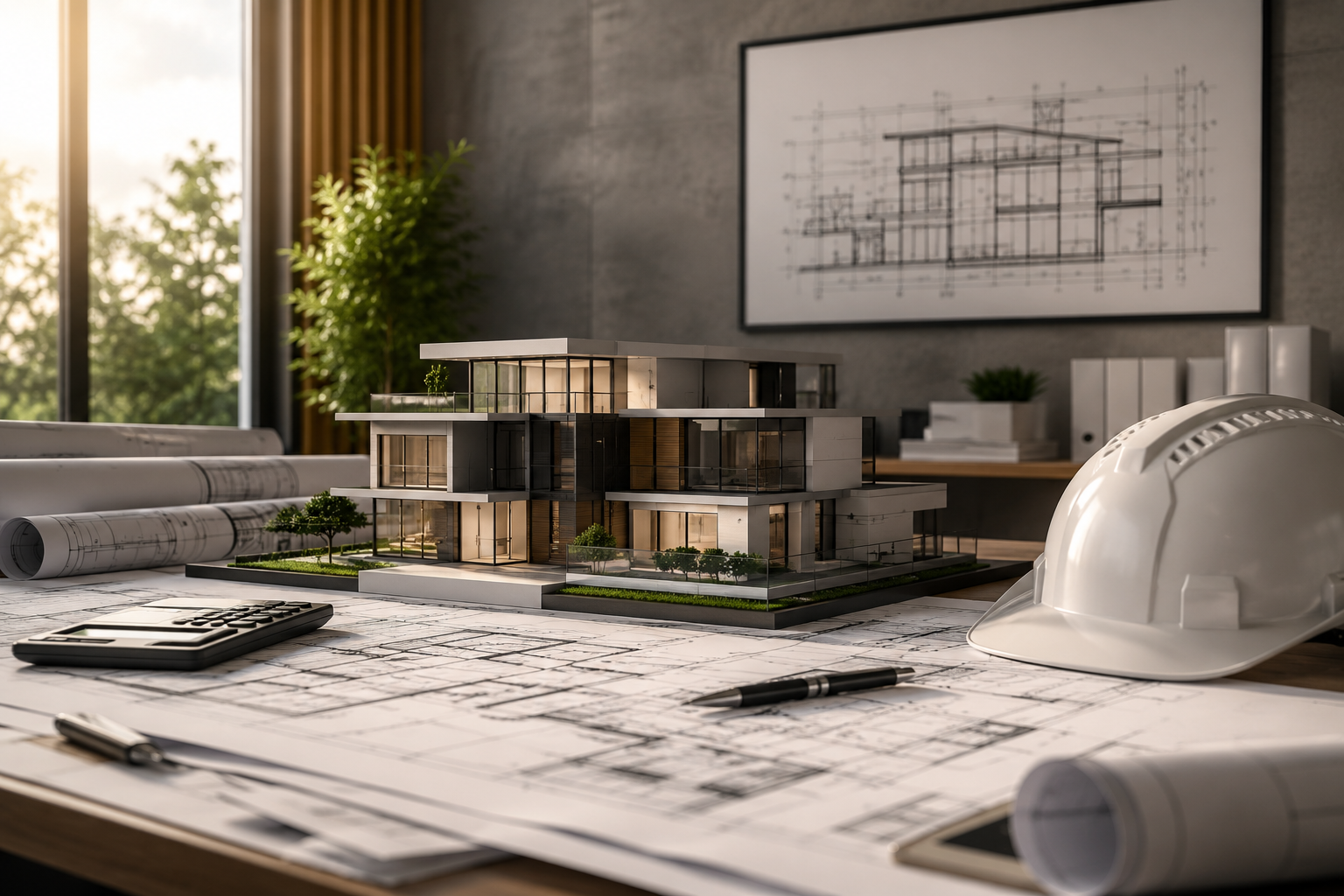 Maquete e projetos de engenharia